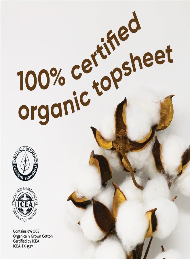 Oi | Organic Initiative Incontinence Pads, Organic Cotton Topsheet, Odor Control, Breathable and Hypoallergenic, Absorbs up to 17 floz, Suitable for Postpartum, Extra Plus/Maximum (14.2") 22 Pads - Image 4